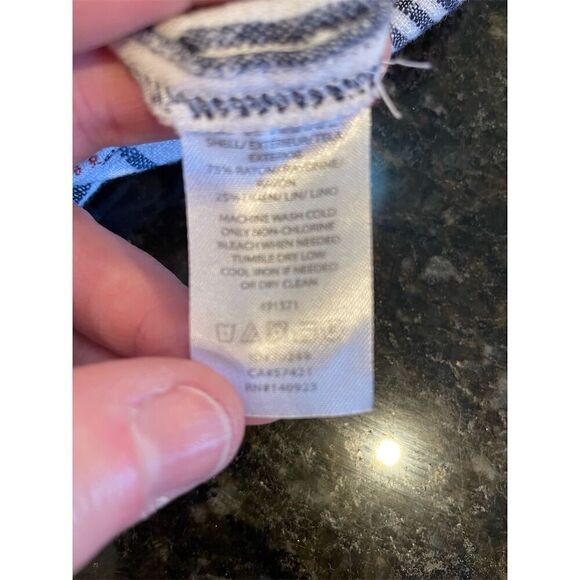 Loft Women's Wide-Leg Striped Pants Size S Multicolor Casual - Picture 6 of 6